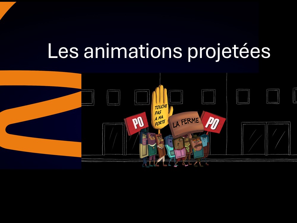 Les animations projetées